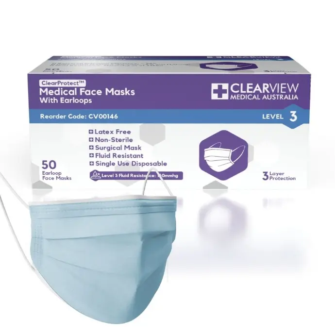 [CV00146] Clearview Level 3 Face Masks 