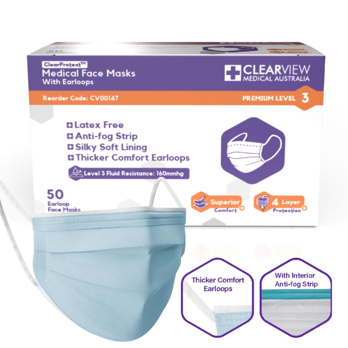 Clearview Level 3 Premium Face Masks  