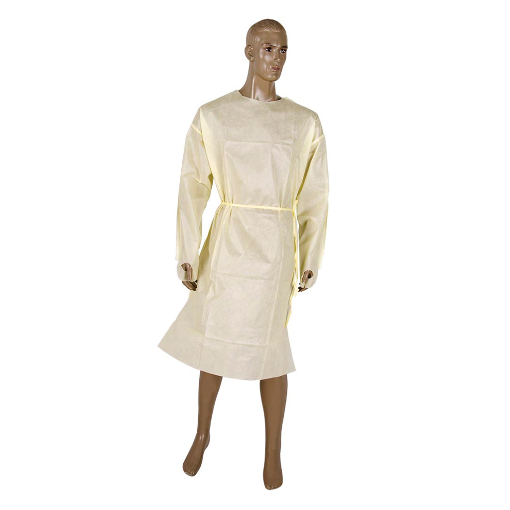 [CV00118-MY28TTL] Clearview SMS Isolation Gowns with Thumb Loop (Medium, 28 GSM, Neck Tie)