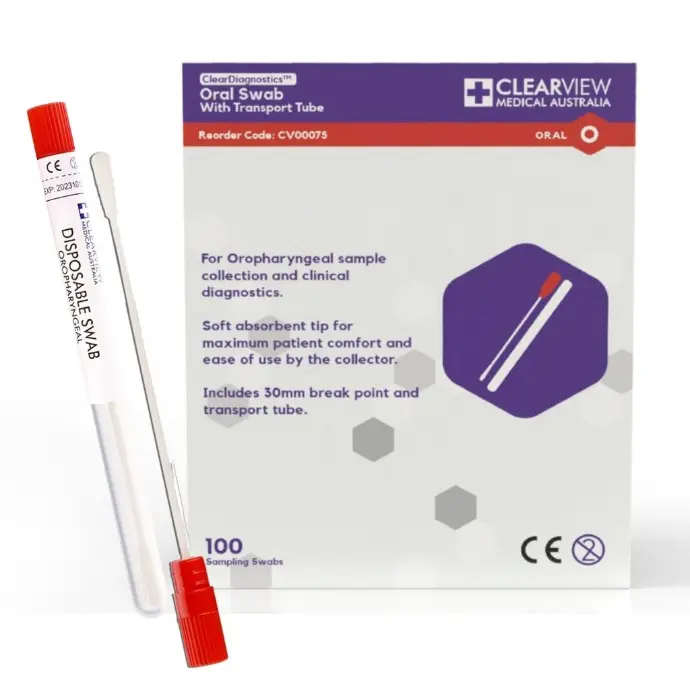 [CV00075] Clearview Oral Swab with Transport Tube