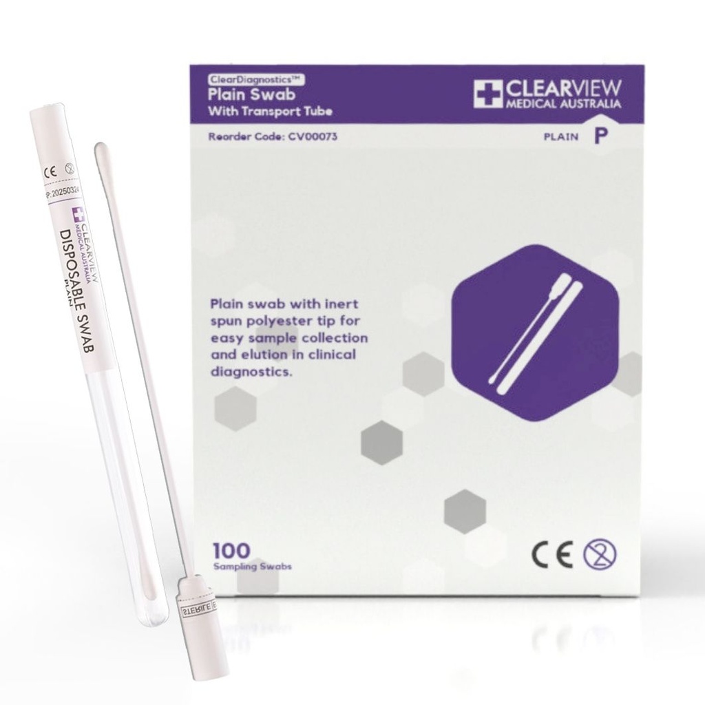 Clearview Plain Swab with Transport Tube