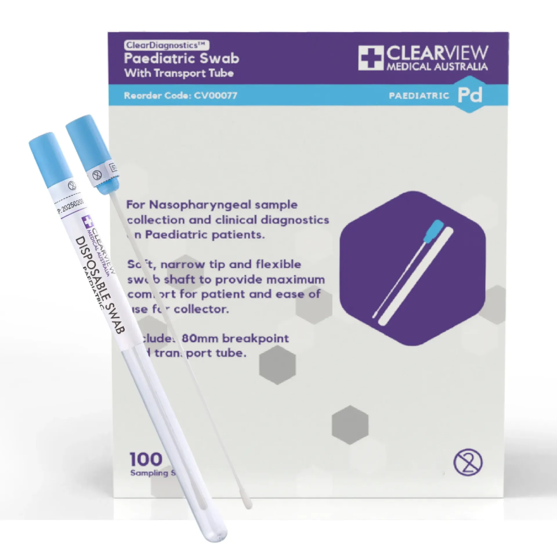 Clearview Paediatric Swab with Transport Tube